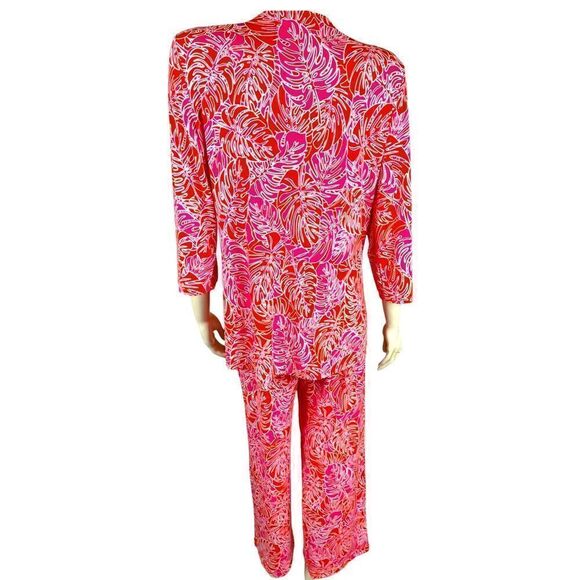 Island Republic Vibrant Floral Tunic/Pant Set Like New Condition Size Medium - Picture 2 of 14